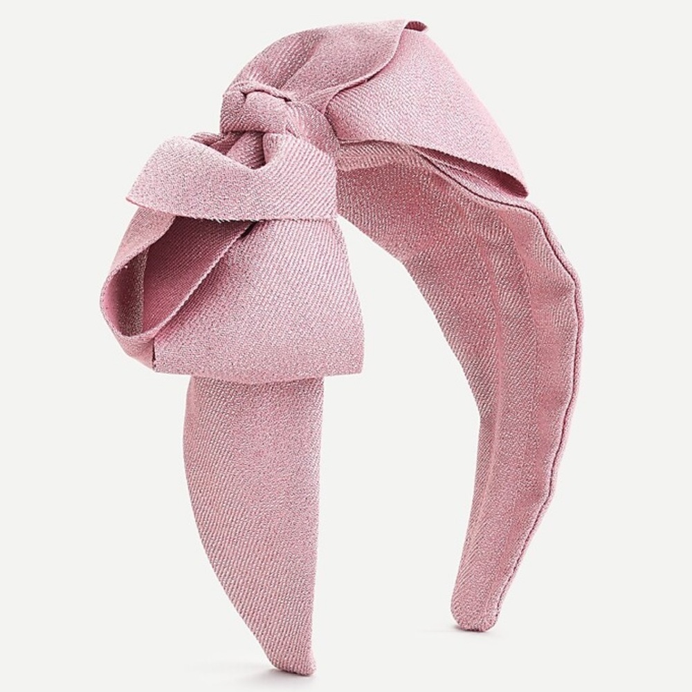 Crewcuts light pink grosgrain bow headband